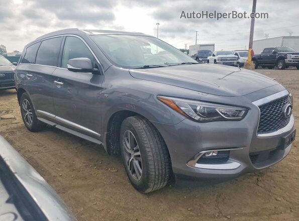 5N1DL0MMXKC529362 2019 INFINITI QX60 Серый Передняя правая четверть