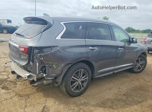 5N1DL0MMXKC529362 2019 INFINITI QX60 Серый Задняя правая четверть