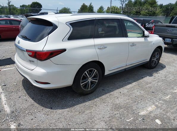 5N1DL0MN0JC511962 2018 INFINITI QX60 White Задня права чверть