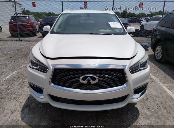 5N1DL0MN0JC511962 2018 INFINITI QX60 White Вид щитка приладів