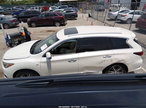5N1DL0MN0JC511962 2018 INFINITI QX60 White Панорамний вид салону 360°