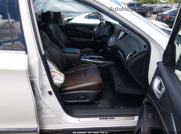 5N1DL0MN0JC531631 2018 INFINITI QX60 White Vista interior delantera