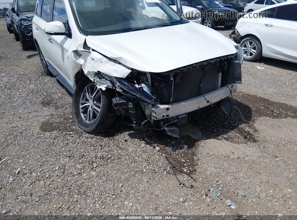 5N1DL0MN0JC531631 2018 INFINITI QX60 White Vista frontal