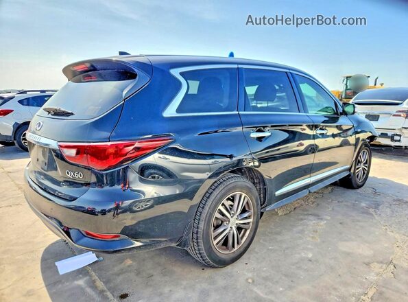 5N1DL0MN0KC503104 2019 INFINITI QX60 Black Задня права чверть