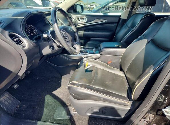 5N1DL0MN0KC503104 2019 INFINITI QX60 Black Вид салону спереду