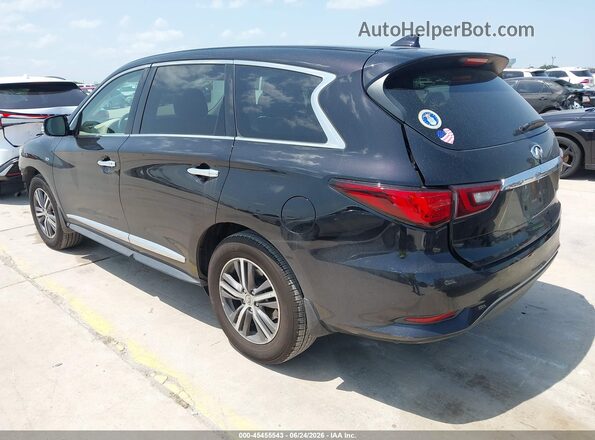 5N1DL0MN0KC525409 2019 INFINITI QX60 Black Հետևի ձախ