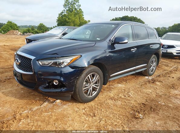 5N1DL0MN0LC533771 2020 INFINITI QX60 Dark Blue წინა მარცხენა ხედი სამი მეოთხედიდან
