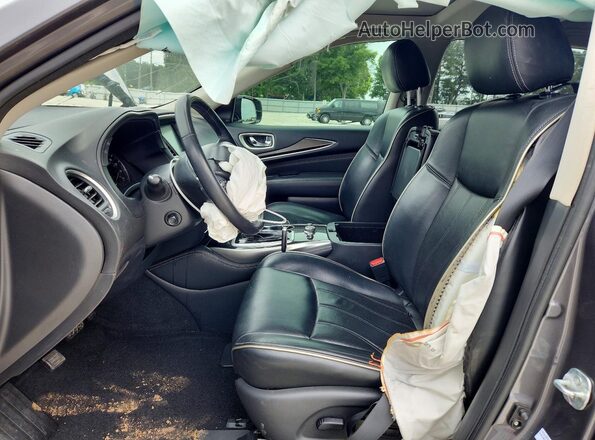 5N1DL0MN1HC501919 2017 INFINITI QX60 Silver Front interior view