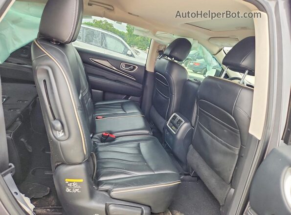 5N1DL0MN1HC501919 2017 INFINITI QX60 Silver Rear seats view