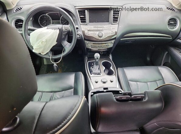 5N1DL0MN1HC501919 2017 INFINITI QX60 Silver Dashboard view