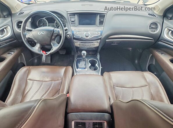 5N1DL0MN1HC507719 2017 INFINITI QX60 Черный Вид панели приборов