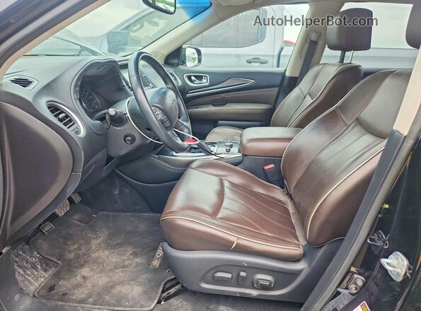 5N1DL0MN1HC507719 2017 INFINITI QX60 Черный Вид салона спереди