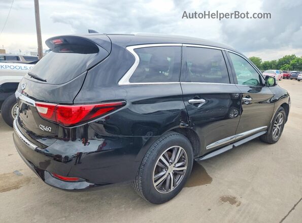 5N1DL0MN1HC507719 2017 INFINITI QX60 Черный Задняя правая четверть