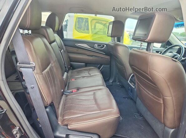 5N1DL0MN1HC507719 2017 INFINITI QX60 Черный Вид задней части салона
