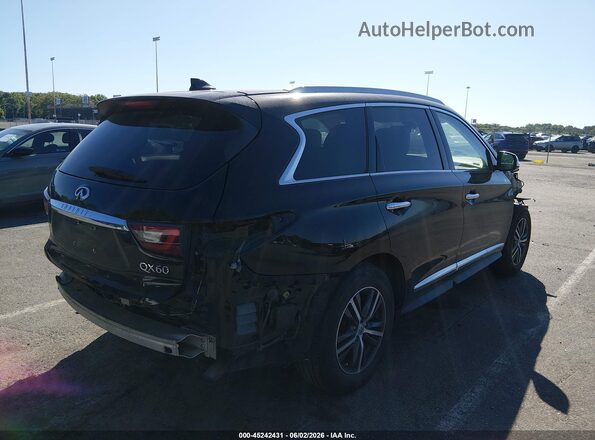 5N1DL0MN1JC519083 2018 INFINITI QX60 Black უკანა მარჯვენა