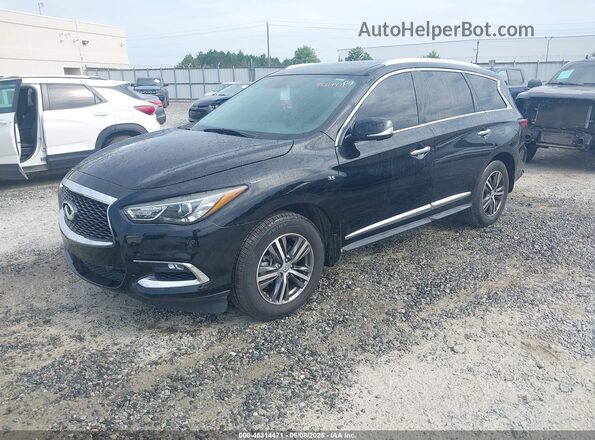 5N1DL0MN2HC516249 2017 INFINITI QX60 Black წინა მარცხენა ხედი სამი მეოთხედიდან