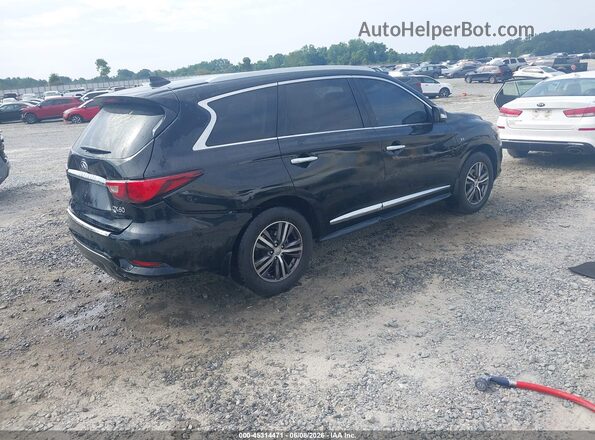 5N1DL0MN2HC516249 2017 INFINITI QX60 Black უკანა მარჯვენა
