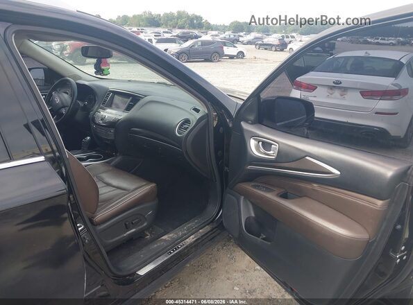 5N1DL0MN2HC516249 2017 INFINITI QX60 Black წინა სალონის ხედი