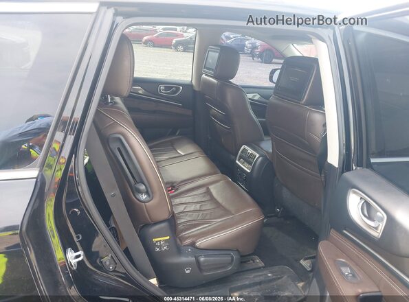 5N1DL0MN2HC516249 2017 INFINITI QX60 Black VIN კოდის სტიკერის ხედი