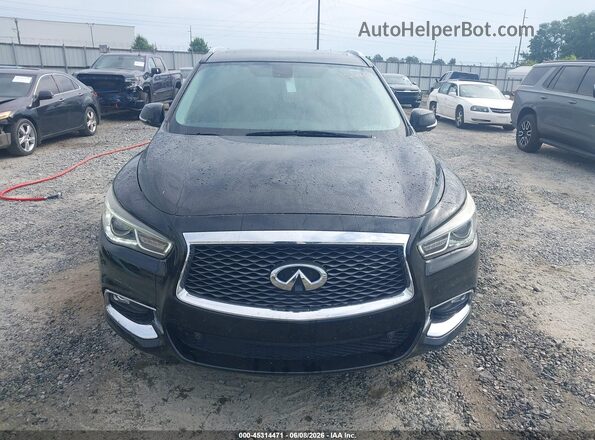 5N1DL0MN2HC516249 2017 INFINITI QX60 Black ხელსაწყოთა პანელის ხედი