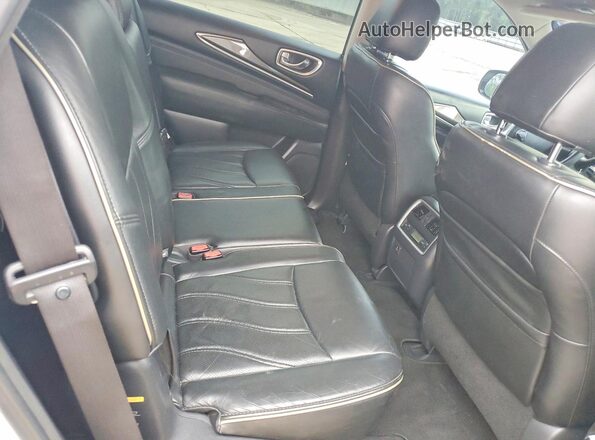 5N1DL0MN2HC551650 2017 INFINITI QX60 Silver Rear seats view