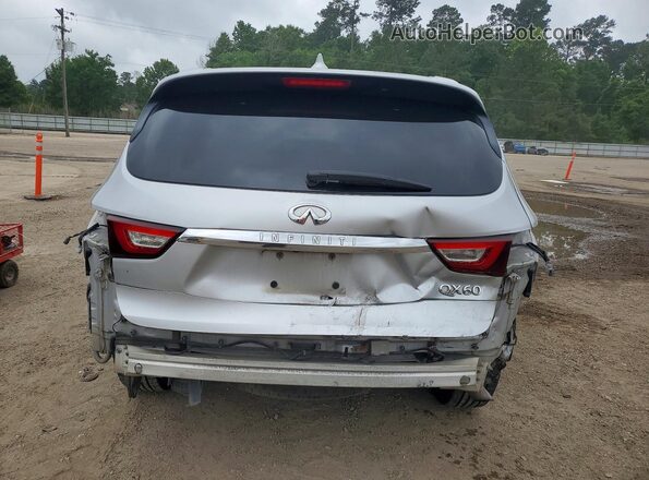 5N1DL0MN2HC551650 2017 INFINITI QX60 Silver Rear view