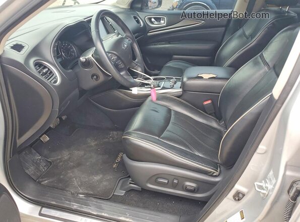 5N1DL0MN2HC551650 2017 INFINITI QX60 Silver Front interior view
