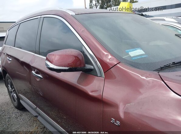 5N1DL0MN2KC501063 2019 INFINITI QX60 Burgundy Vista interior de 360 grados