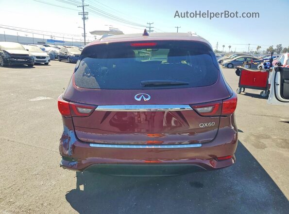 5N1DL0MN2KC505145 2019 INFINITI QX60 Бордовый Вид сзади