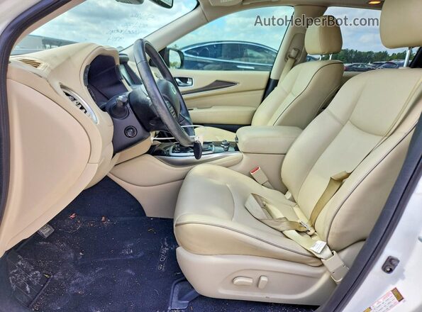 5N1DL0MN2KC509714 2019 INFINITI QX60 White Widok wnętrza z przodu