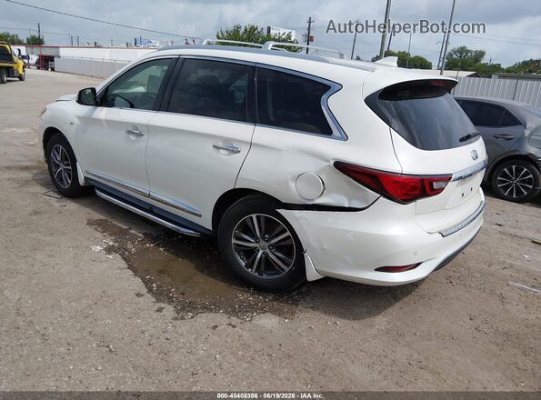 5N1DL0MN2KC524889 2019 INFINITI QX60 White Rear left