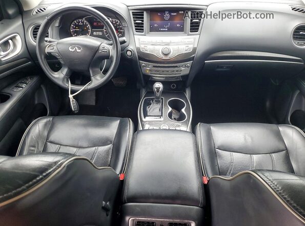 5N1DL0MN3HC505423 2017 INFINITI QX60 Blue Առջևի վահանակի տեսք