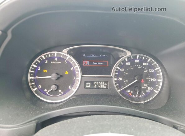 5N1DL0MN3HC505423 2017 INFINITI QX60 Blue Սարքավորումների վահանակի տեսք