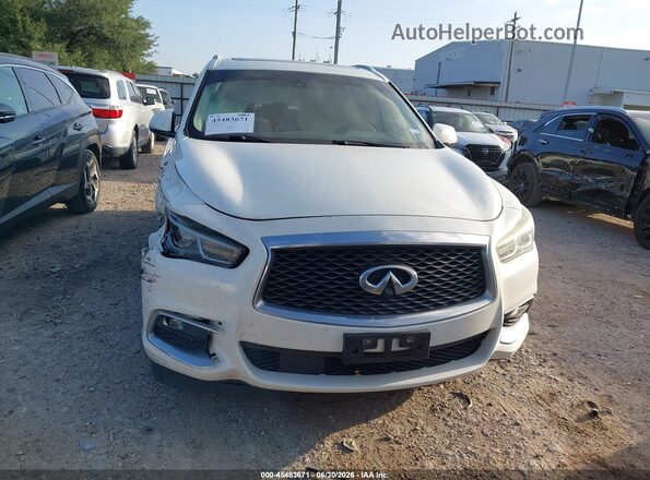 5N1DL0MN3HC519340 2017 INFINITI QX60 White Widok wnętrza z tyłu