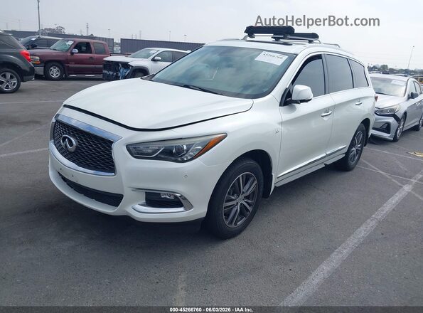 5N1DL0MN3HC528698 2017 INFINITI QX60 White წინა მარცხენა ხედი სამი მეოთხედიდან