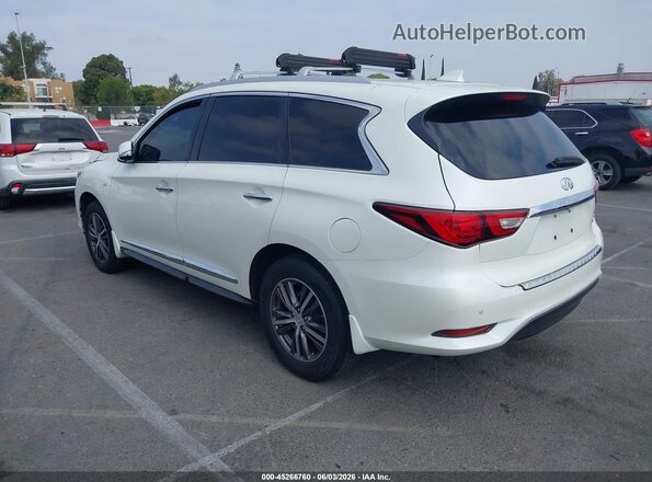 5N1DL0MN3HC528698 2017 INFINITI QX60 White უკანა მარცხენა