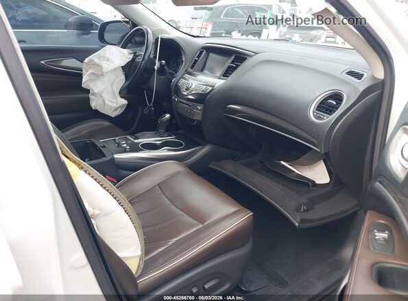 5N1DL0MN3HC528698 2017 INFINITI QX60 White წინა სალონის ხედი
