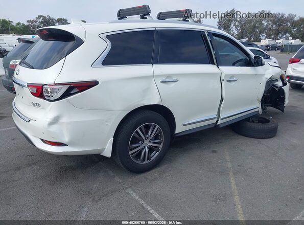 5N1DL0MN3HC528698 2017 INFINITI QX60 White უკანა მარჯვენა