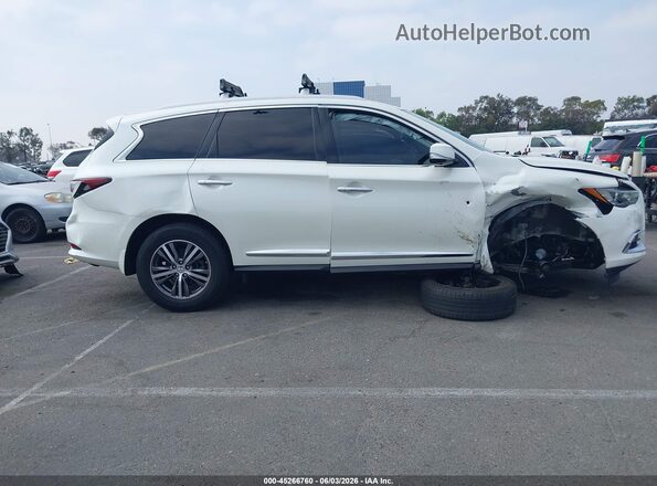 5N1DL0MN3HC528698 2017 INFINITI QX60 White უკანა სალონის ხედი