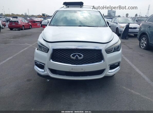 5N1DL0MN3HC528698 2017 INFINITI QX60 White ხელსაწყოთა პანელის ხედი