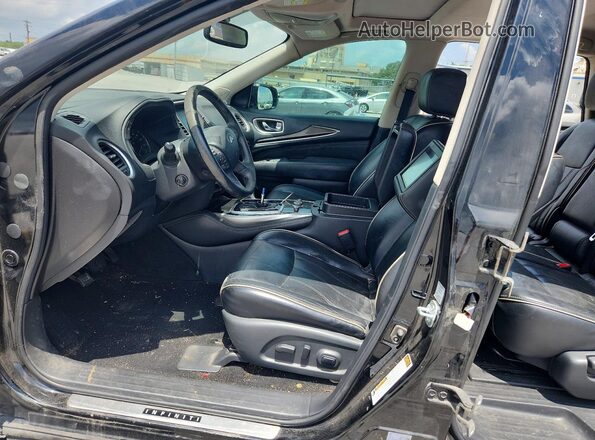 5N1DL0MN3HC542634 2017 INFINITI QX60 Black Vista interior delantera