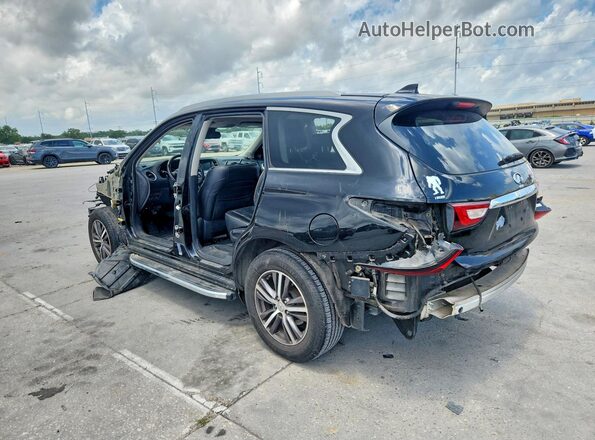 5N1DL0MN3HC542634 2017 INFINITI QX60 Black Trasero izquierdo