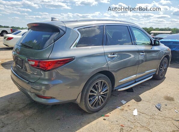 5N1DL0MN3JC501779 2018 INFINITI QX60 Серебряный Задняя правая четверть