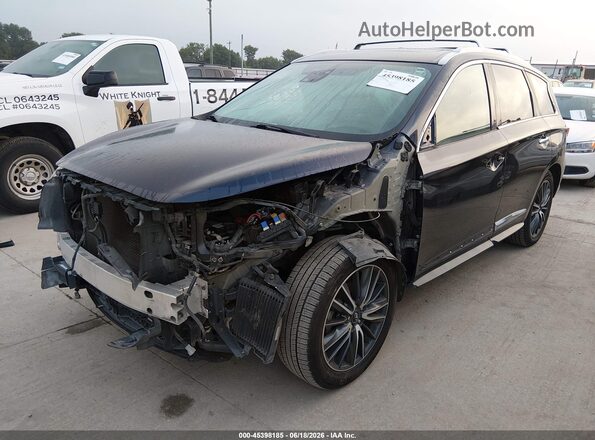 5N1DL0MN3KC521595 2019 INFINITI QX60 Синий Передняя левая четверть