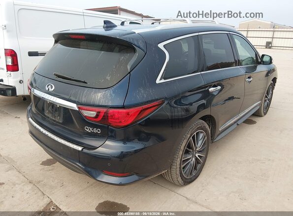 5N1DL0MN3KC521595 2019 INFINITI QX60 Синий Задняя правая четверть