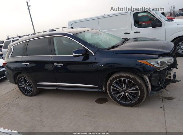 5N1DL0MN3KC521595 2019 INFINITI QX60 Синий Вид задней части салона