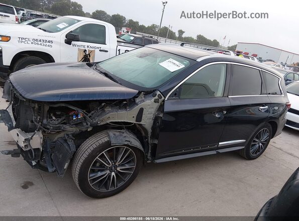 5N1DL0MN3KC521595 2019 INFINITI QX60 Синий Панорамный вид салона 360°