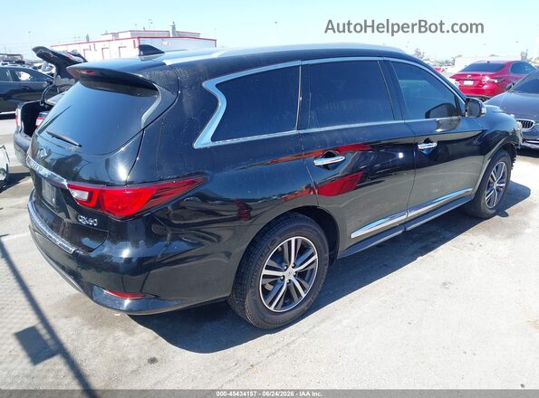 5N1DL0MN3KC554001 2019 INFINITI QX60 Black Задня права чверть