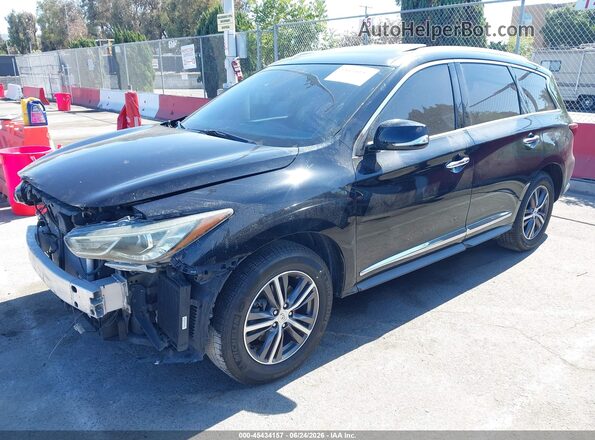 5N1DL0MN3KC554001 2019 INFINITI QX60 Black Передня ліва чверть