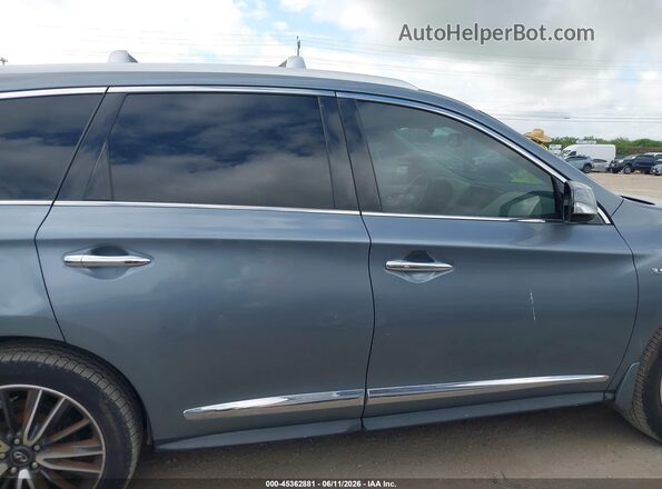 5N1DL0MN4HC501316 2017 INFINITI QX60 Blue უკანა სალონის ხედი